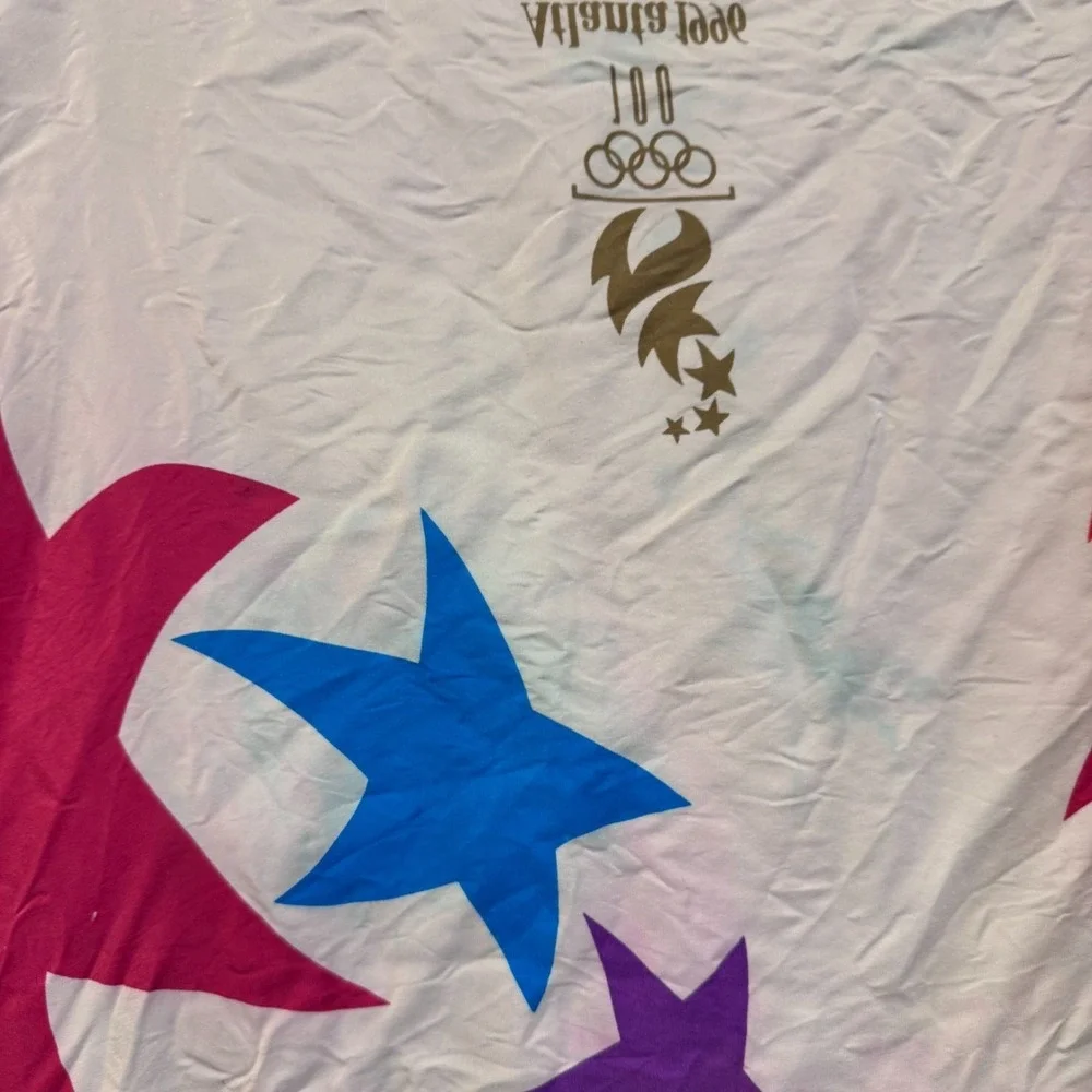 Vtg 1996 Atlanta Olympics Centennial Games‎ Silk Scarf Rare